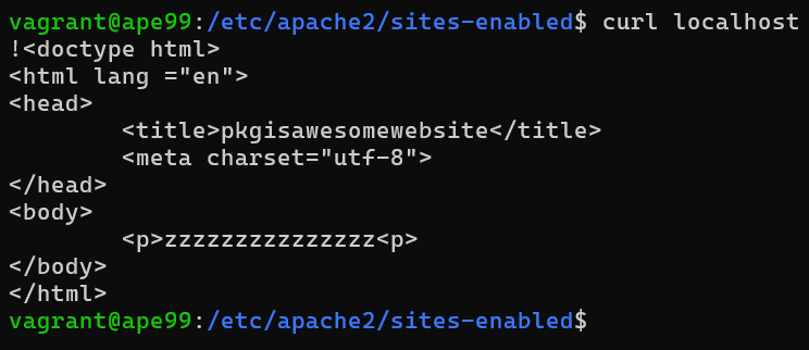 Curl localhost