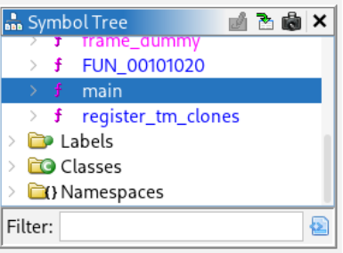 Symbol tree