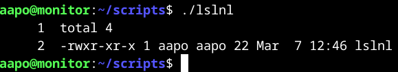 Skriptin ajaminen